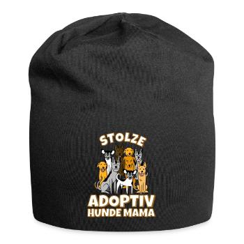 Adoptiv hunde mama einen Hund Adoptiert - Jersey-Beanie - Schwarz - Vorne