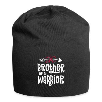 Brother Of A Warrior Vascular Malformation - Jersey Beanie - black - Front