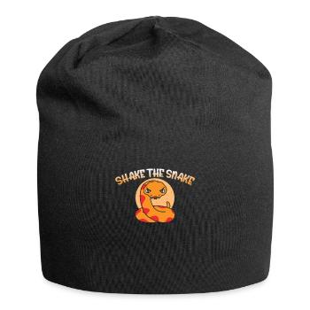 Shake The Snake Sexuelle Anspielung Schlangen - Jersey-Beanie - Schwarz - Vorne