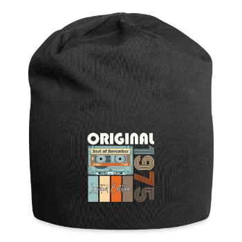 Novembre né en 1975 47e cadeau d'anniversaire - Bonnet en jersey - noir - Devant