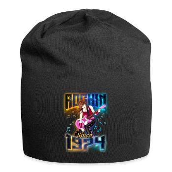 Rockin depuis 1974 Fan de musique rock 48e anniversaire - Bonnet en jersey - noir - Devant
