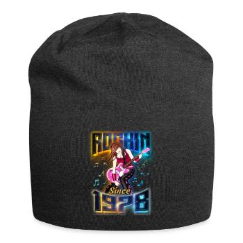 Rockin depuis 1978 Fan de musique rock 44e anniversaire - Bonnet en jersey - charbon - Devant