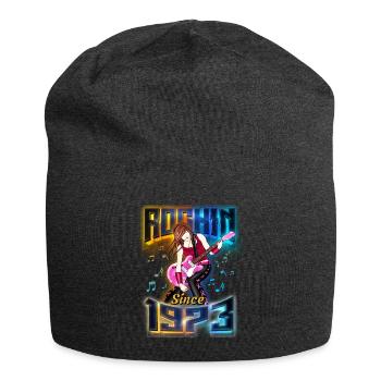 Rockin depuis 1973 Fan de musique rock 49e anniversaire - Bonnet en jersey - charbon - Devant