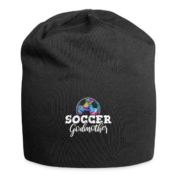 Soccer Godmother Soccer Fan Soccer Godmom Soccer L - Jersey-Beanie - Schwarz - Vorne