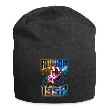 Rockin depuis 1957 Fan de musique rock 65e anniversaire - Bonnet en jersey - charbon - Devant