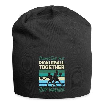 Pickleball Buddies Rétro Vintage - Bonnet en jersey - noir - Devant
