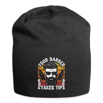 Your hairdresser will tip Barber Barbershop - Jersey Beanie - black - Front