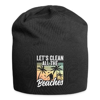 Let's clean up all beaches Beach Clean Up - Jersey Beanie - black - Front