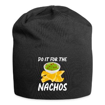 Nacho Lover Nacho Geschenk Mexikanisches Essen - Jersey-Beanie - Schwarz - Vorne