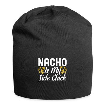 Nacho Lover Nacho Geschenk Mexikanisches Essen - Jersey-Beanie - Schwarz - Vorne