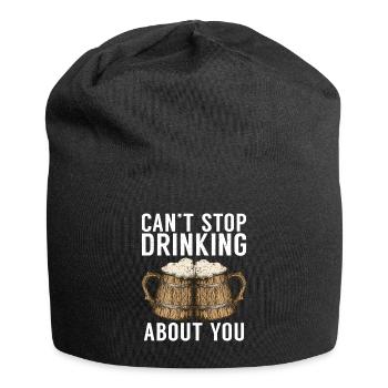 Beer Drinker Beer Gifts - Jersey Beanie - black - Front