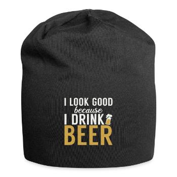 Beer Drinker Beer Gifts - Jersey Beanie - black - Front