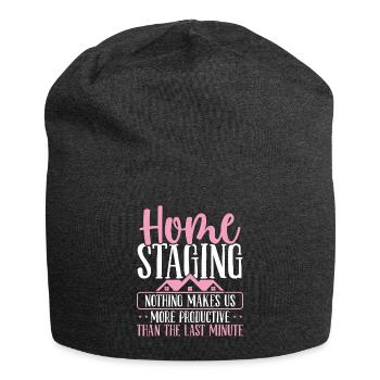 Home Staging Last Minute Decorating Home Stager - Jersey-Beanie - Anthrazit - Vorne