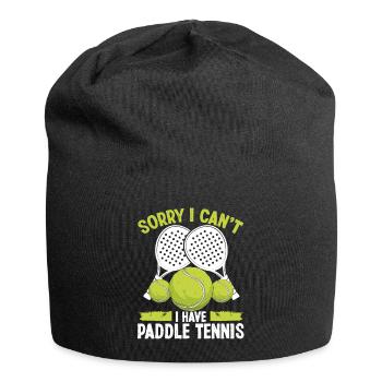 Équipe de paddle-tennis Désolé, je ne peux pas avoir PaddlePaddl - Bonnet en jersey - noir - Devant