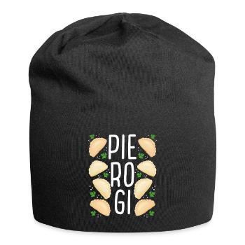 Pierogi Lover Pierogi Maker Polish Pierogi Squad - Jersey Beanie - black - Front