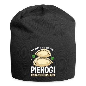 Pierogi Maker Polish Food Pierogi Making Press - Jersey Beanie - black - Front