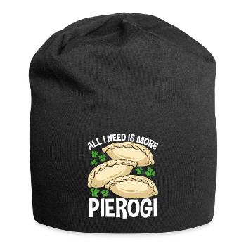 Tout ce dont j’ai besoin, c’est de plus de nourriture polonaise - Bonnet en jersey - noir - Devant