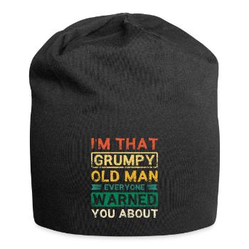 I'm that grumpy old man - Jersey-Beanie - Schwarz - Vorne
