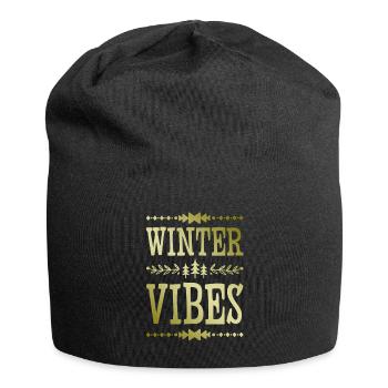 Ambiance hivernale - Bonnet en jersey - noir - Devant