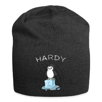 Anbaden Ice Pool Winter Swimmers "hardy" Penguin - Jersey Beanie - charcoal grey - Front
