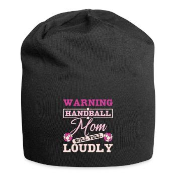 Handball mom will yell loudly - Jersey-Beanie - Schwarz - Vorne