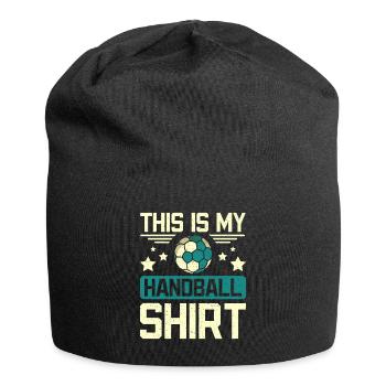 This is my handball - Jersey-Beanie - Schwarz - Vorne