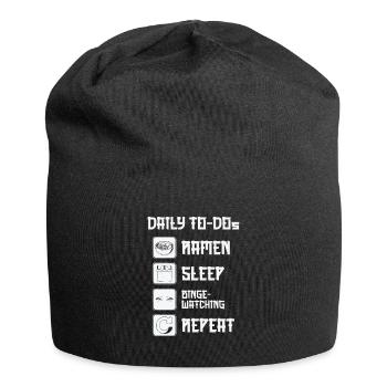 Fan de cinéma Daily Binge Watcher Ramen Lover - Bonnet en jersey - noir - Devant