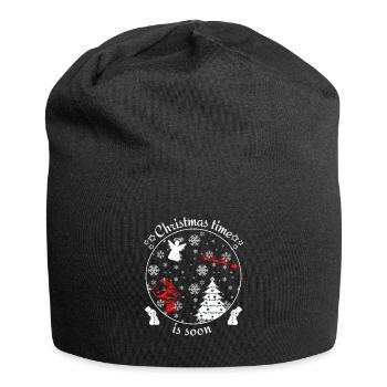 Christmas time is soon Christmas time is soon - Jersey Beanie - black - Front