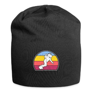 Boarder Girl Snowboarder Snowboard Ski Winter Sports - Jersey Beanie - black - Front