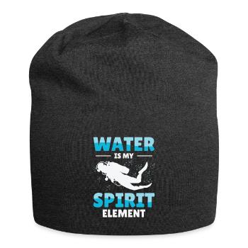 Snorkeling Water Sports Spirit Element - Jersey Beanie - charcoal grey - Front
