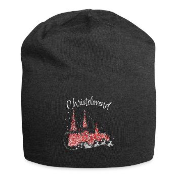 Fastelovend Karneval Konfetti Weihnachtsmann - Jersey-Beanie - Anthrazit - Vorne