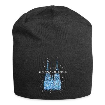 Kölner Dom Weihnachtszeit Köln Kölsch Heiligabend - Jersey-Beanie - Anthrazit - Vorne