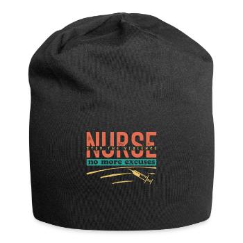 Keine Ausrede ich bin die Krankenschwester - Jersey-Beanie - Schwarz - Vorne
