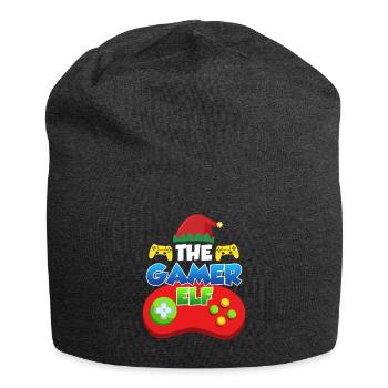 The Gamer Elf Gaming - Jersey Beanie - charcoal grey - Front