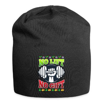 No Lift no Gift Fitness Studio - Bonnet en jersey - noir - Devant