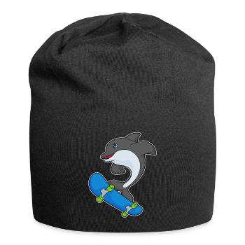 Delfin Skater Skateboard - Bonnet en jersey - noir - Devant