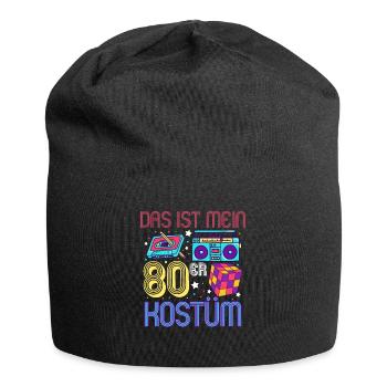 Das ist mein 80er Kostüm - Jersey-Beanie - Schwarz - Vorne