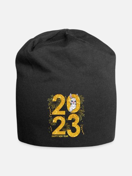 2023 Année du Lapin - 2023 Countdown Party Fir - Bonnet en jersey - noir