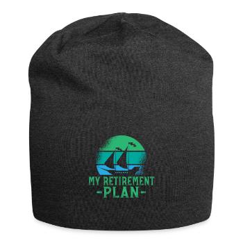 Mon Plan De Retraite Faire De La Voile - Bonnet en jersey - charbon - Devant