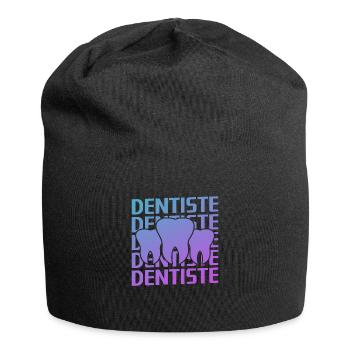 Retro Dentiste Dentisterie - Bonnet en jersey - noir - Devant