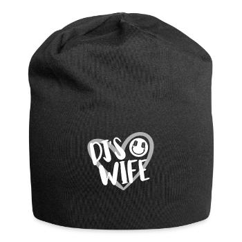 DJ Auftritt Auflegen - Jersey-Beanie - Schwarz - Vorne