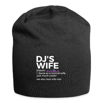 DJ Auftritt Auflegen - Jersey-Beanie - Schwarz - Vorne