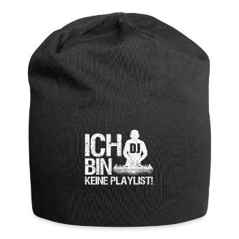DJ Auftritt Auflegen - Jersey-Beanie - Schwarz - Vorne