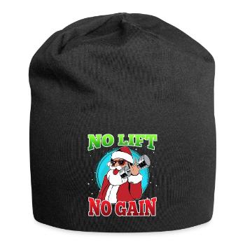 No Lift no Gain Nikolaus No Lift no Gift - Jersey Beanie - black - Front