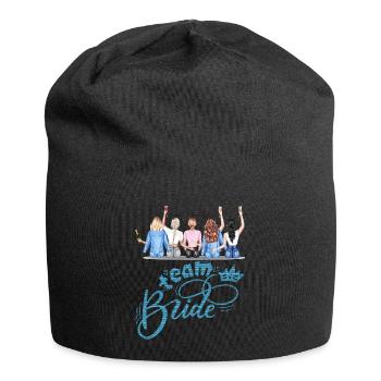 Braut Braut Hochzeit Junggesellenabschied Brautjungfernabschied - Jersey-Beanie - Schwarz - Vorne