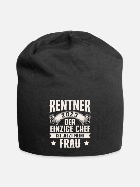 Rentner 2023 Ruhestand - Jersey-Beanie - Schwarz