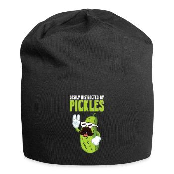 Facilement distrait par les cornichons - Bonnet en jersey - noir - Devant