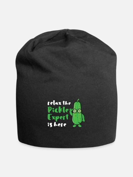 Relax The Pickle Expert est ici - Bonnet en jersey - noir