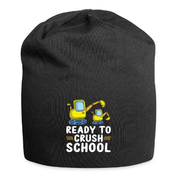 Ready To Crush School Excavator - Jersey Beanie - black - Front