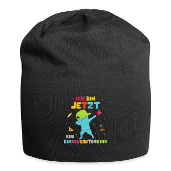 Ich bin jetzt ein Kindergartenkind Dabbing Junge - Jersey-Beanie - Schwarz - Vorne